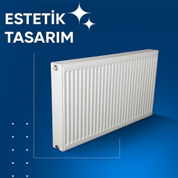 E.C.A. PKKP Tip 22 600x1200 Nem Alma Hazneli Panel Radyatör